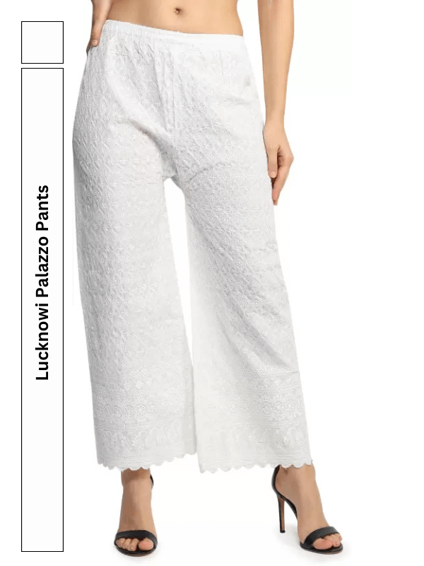 White chicken palazzo pants hotsell