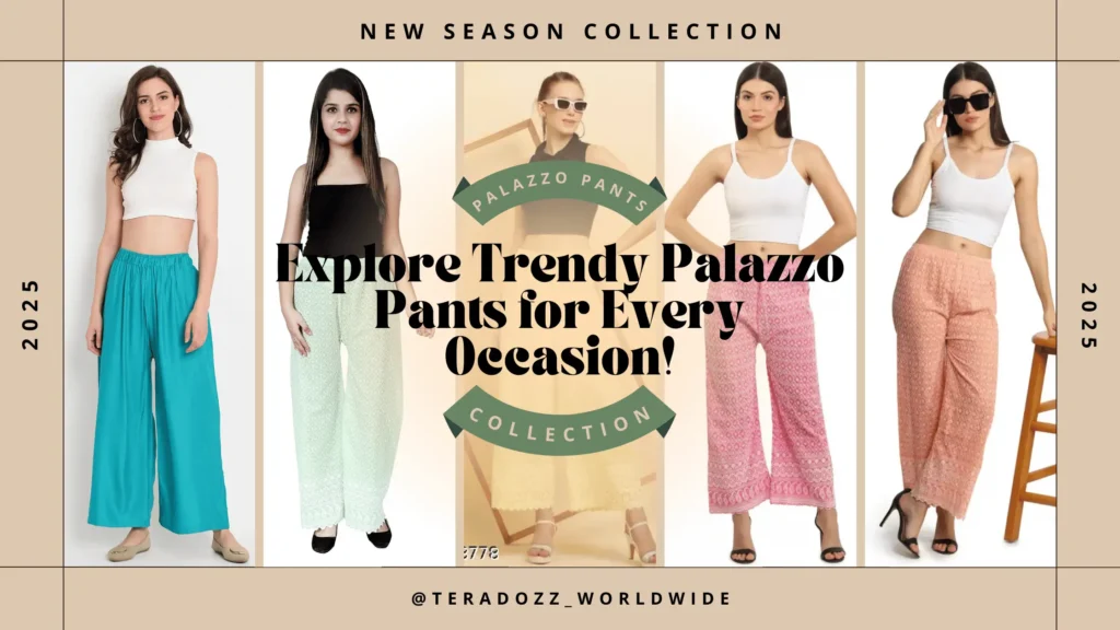Cotton Chikankari Palazzo Pants for women in pastel shades