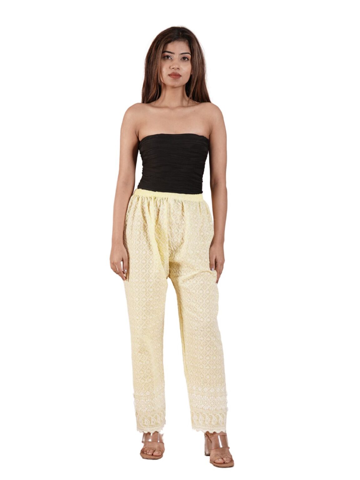 Vibrant Yellow  Plazo Pants for a Bold Statement