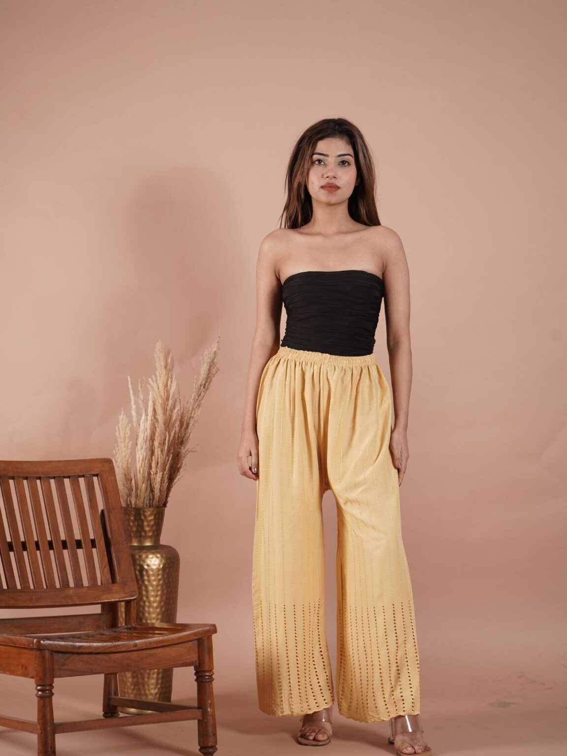 Vibrant Beige Shera
Plaazo: Brighten Your Wardrobe