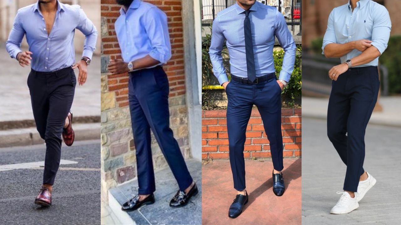 Best blue shirt matching pant ideas for men