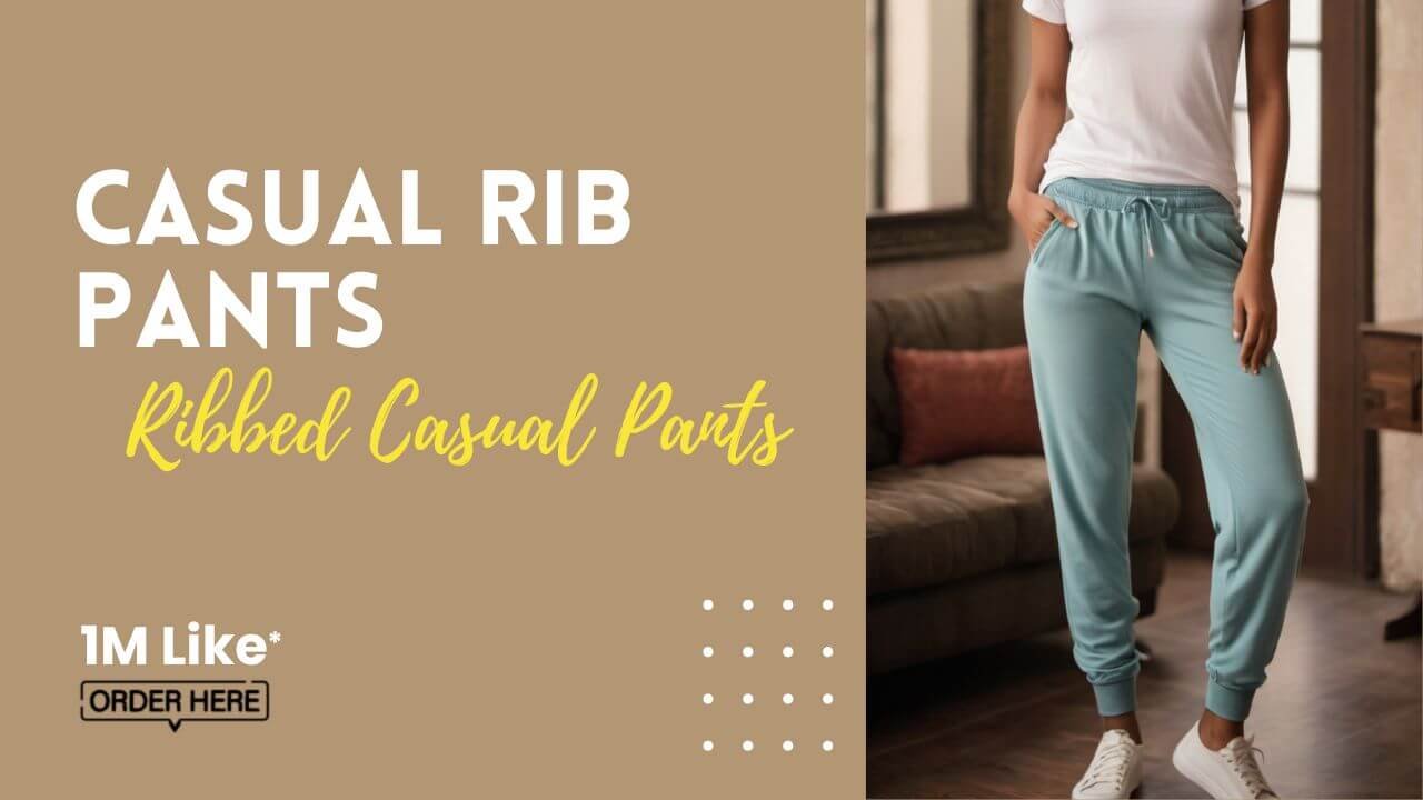 Indian girl wearing soft ribbed casual pants, relaxed and stylish everyday outfit from Teradozz casual wear.