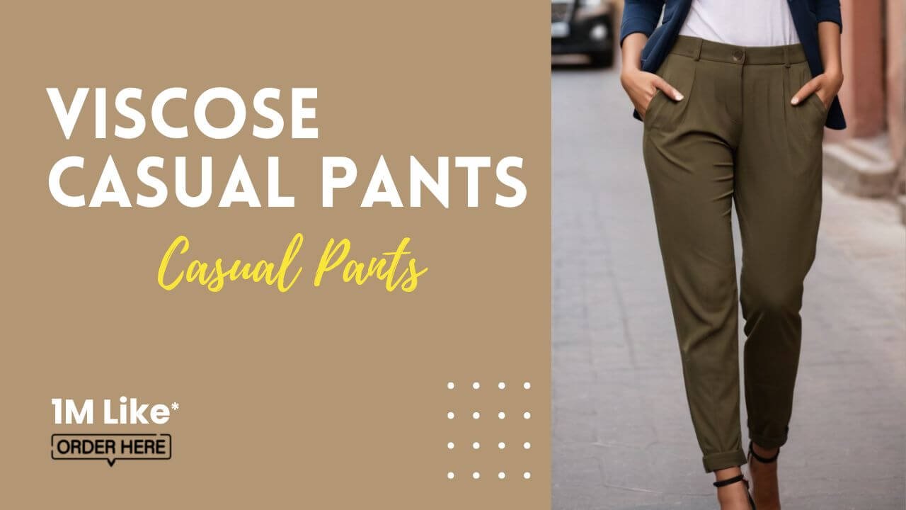 Trendy Indian model in comfortable viscose casual pants, showing relaxed yet chic look for Teradozz fashion.