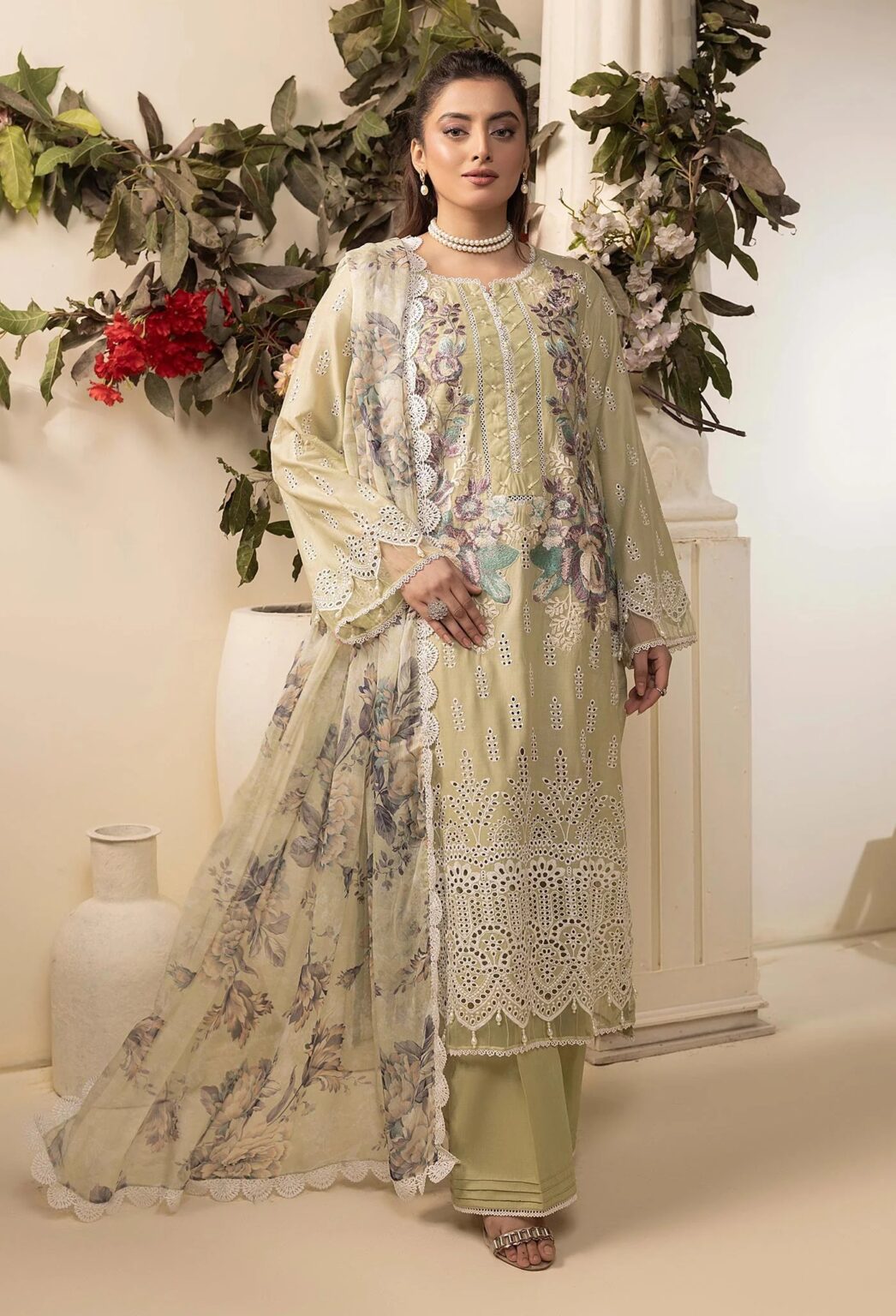 Adan's Libas HAELYN 8 Unstitched Schiffli Lawn 25 - Sale Now - Your Favorite Styles Are Here