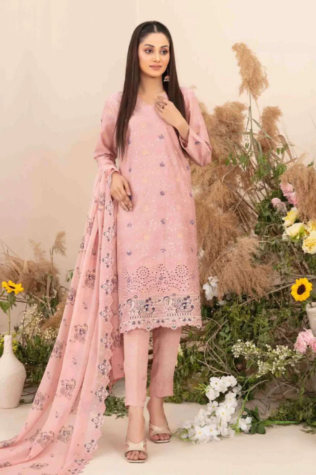 Zarna By Tawakkal Unstitched 3 Piece Emb Lawn Collection-D-1167 – ASIM FABRIC