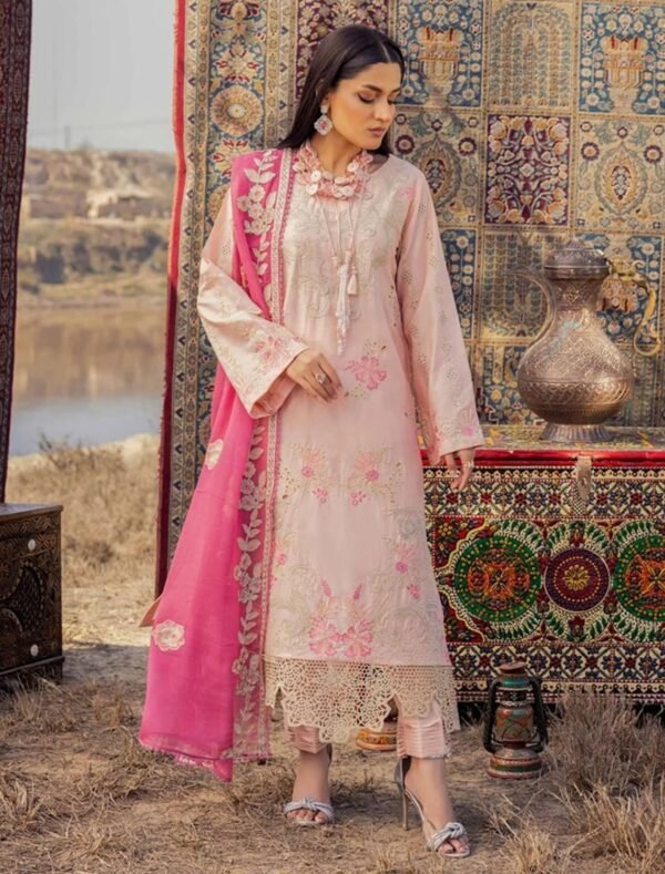 Adan Traditional Attire Unstitched Lawn 2025- Design 08 – IBAAS