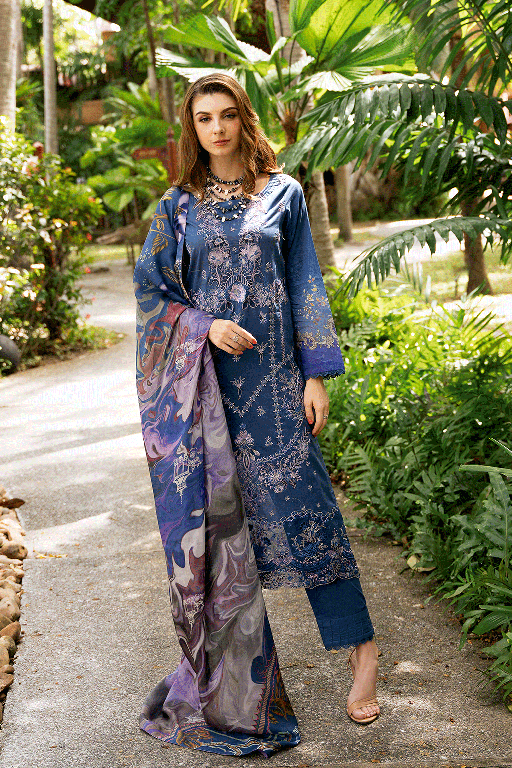 Ramsha Riwayat Luxury Lawn Volume 11 Y-1110 – Free Shipping – Premium Quality at the Best Price