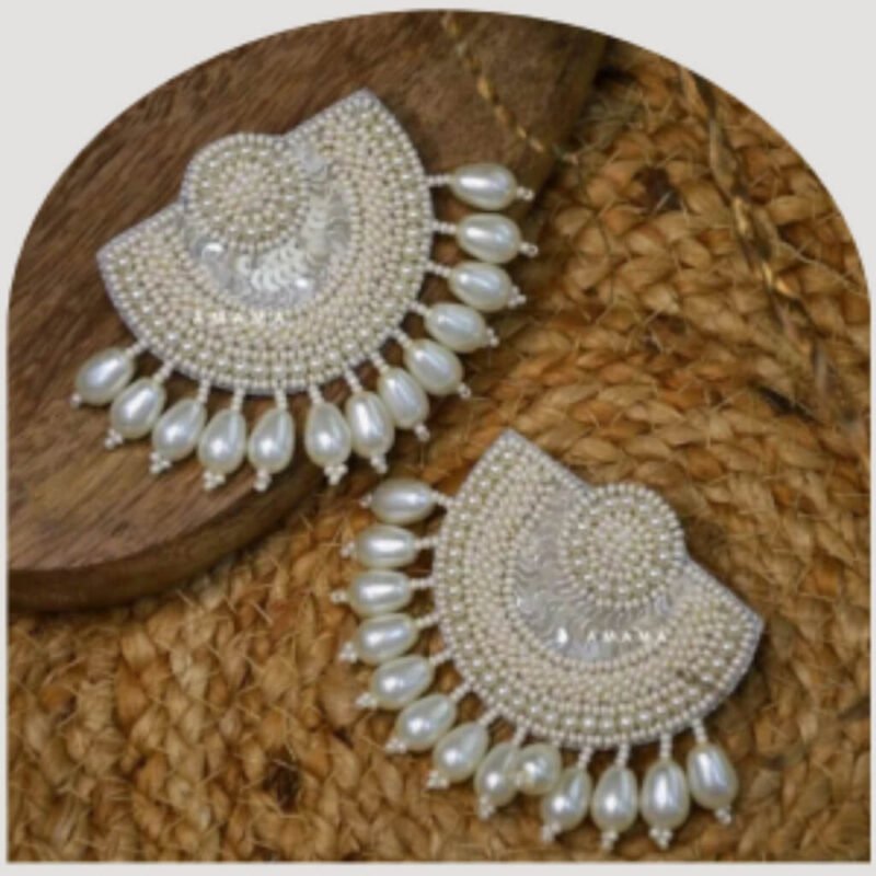 Designer Beaded Drop Earrings for Women | Party Wear Jewellery