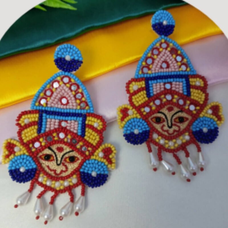 Designer Beaded Earrings for Girls | Lightweight Jewellery