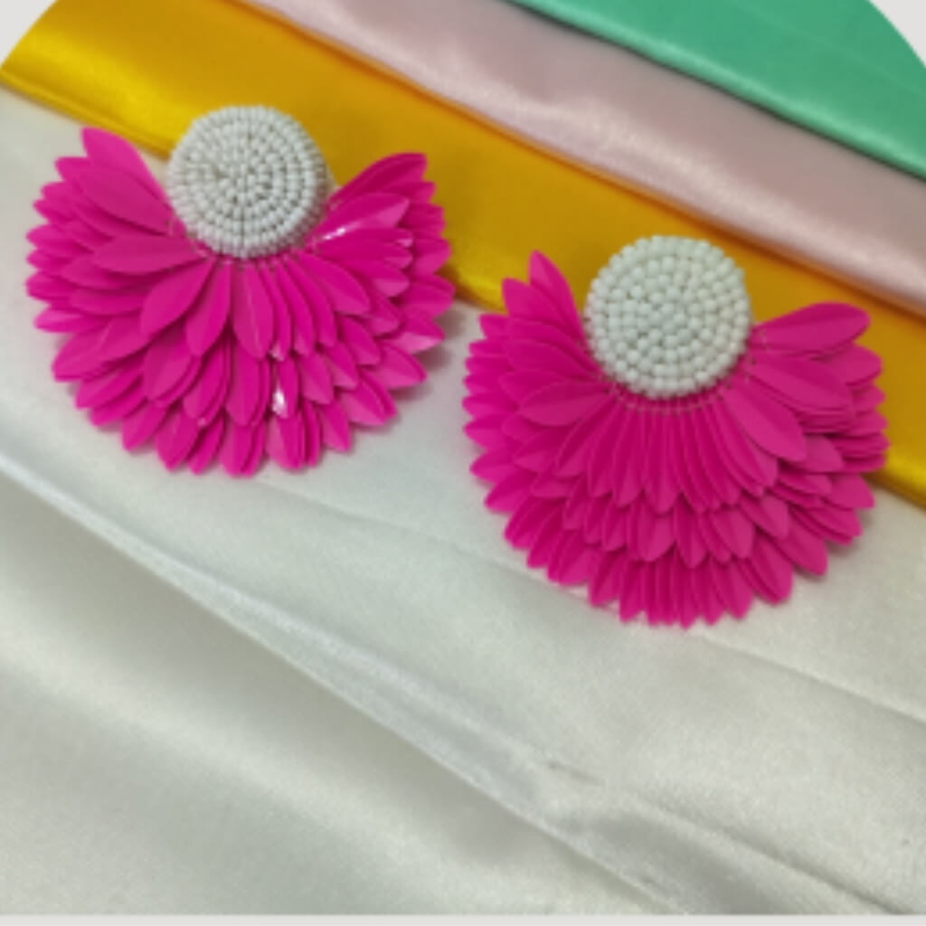 Classic Beaded Earrings for Girls | Lightweight Jewellery