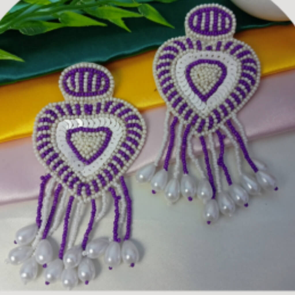 Premium Lightweight Beaded Earrings for Women