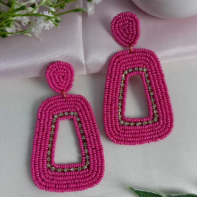 Elegant Beaded Ethnic Earrings for Women