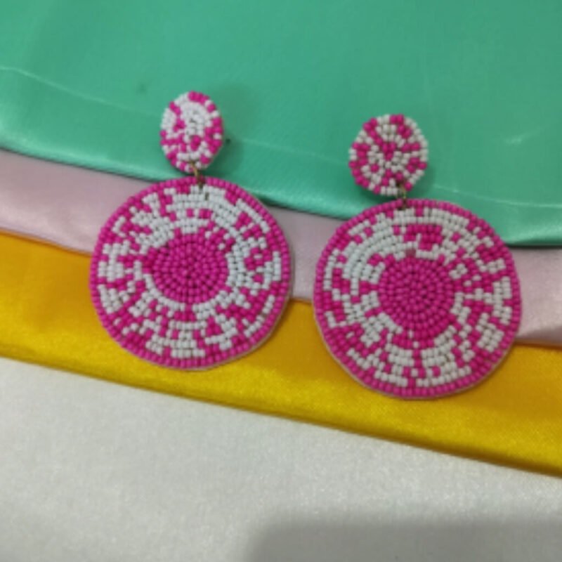 Elegant Beaded Statement Earrings for Women | Lightweight Jewellery