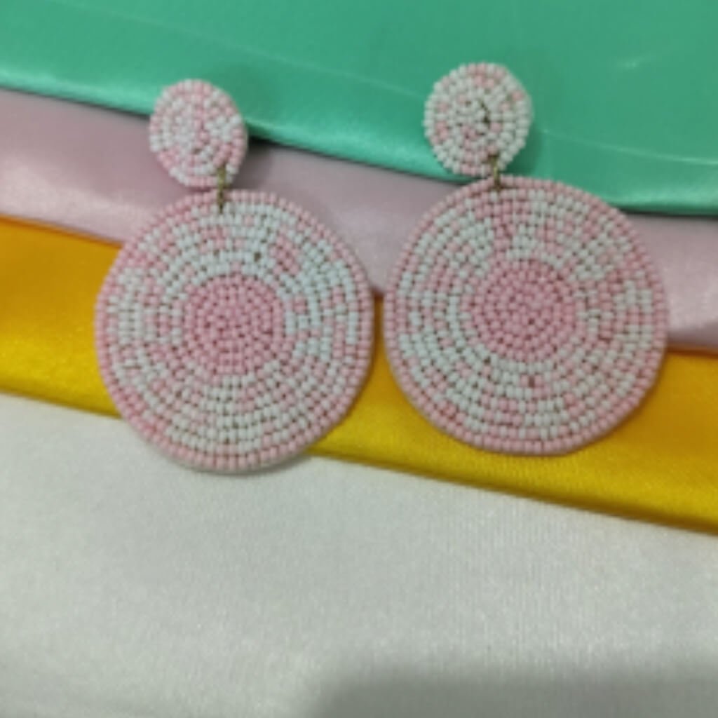 Classic Beaded Statement Earrings for Women | Lightweight Jewellery