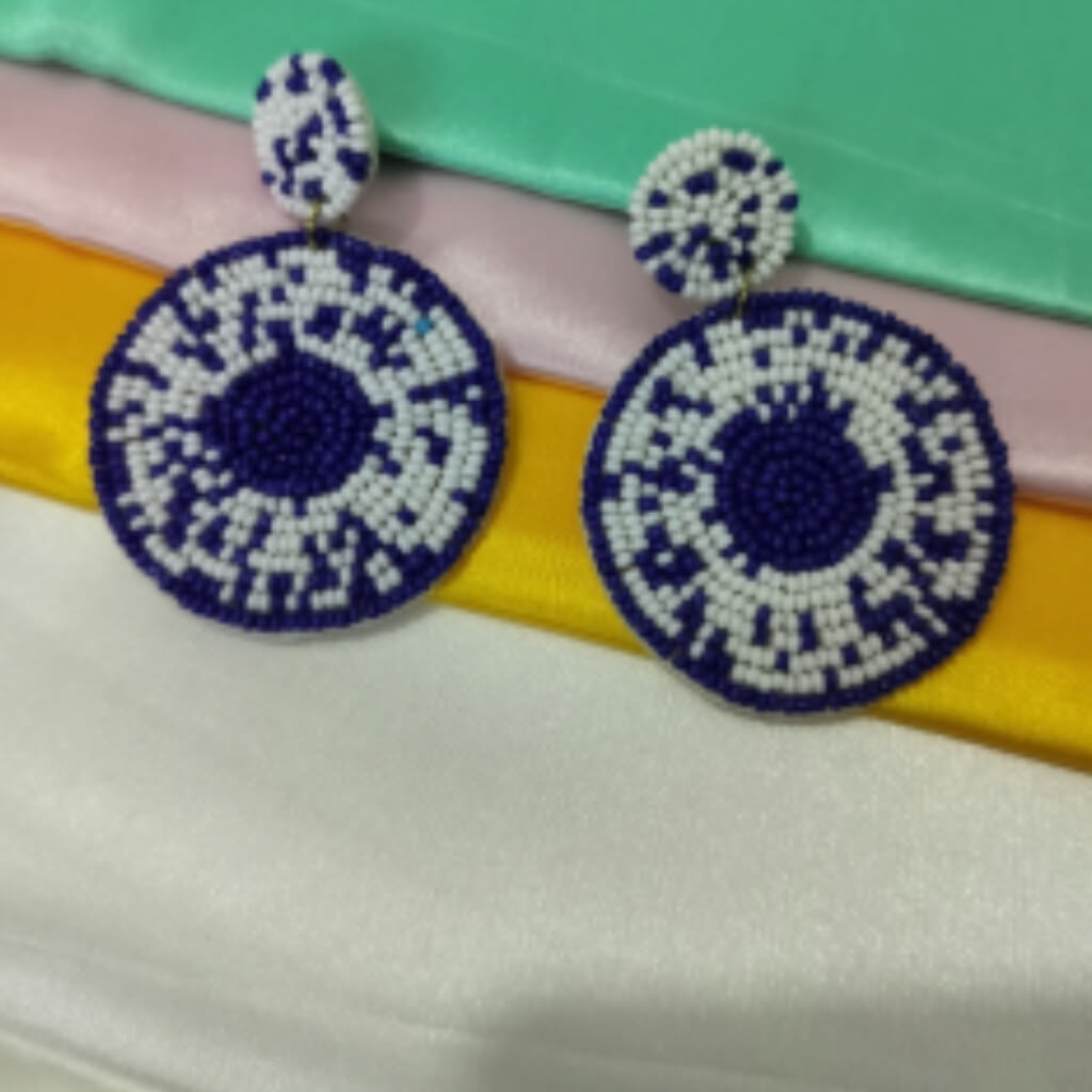 Handcrafted Beaded Long Earrings for Women | Party Wear Jewellery