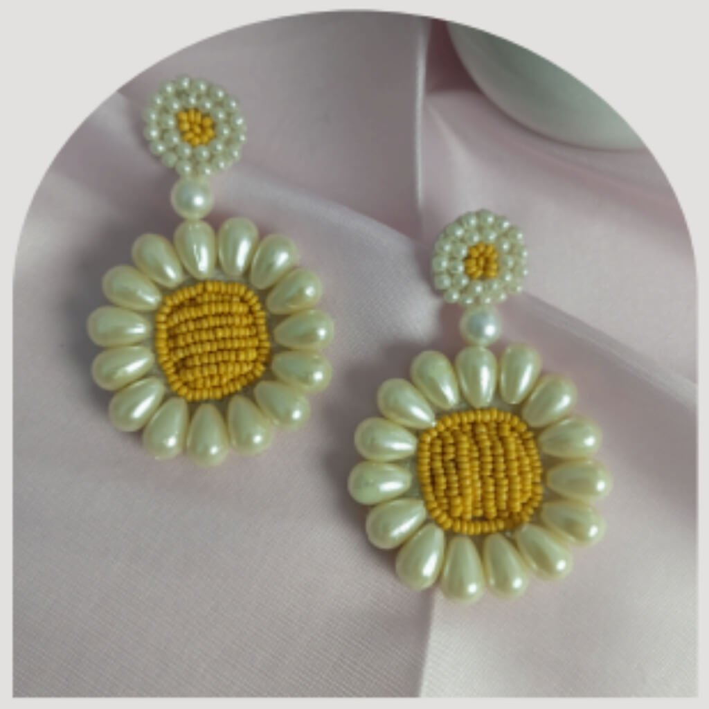Classic Beaded Earrings for Women | Lightweight Fashion Jewellery