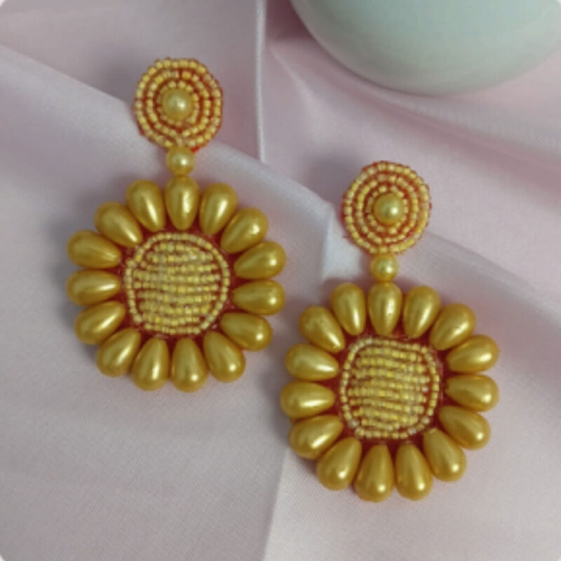 Handcrafted Beaded Drop Earrings for Women | Party Wear Jewellery