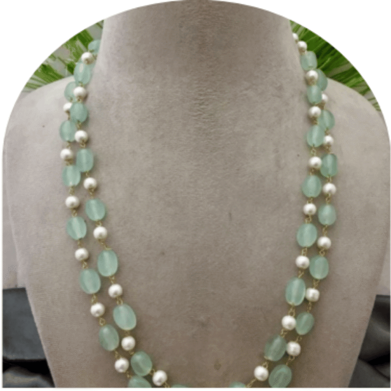 Design-20-A – White Pearl Necklace for Women | Fashion Jewellery for Festive Wear