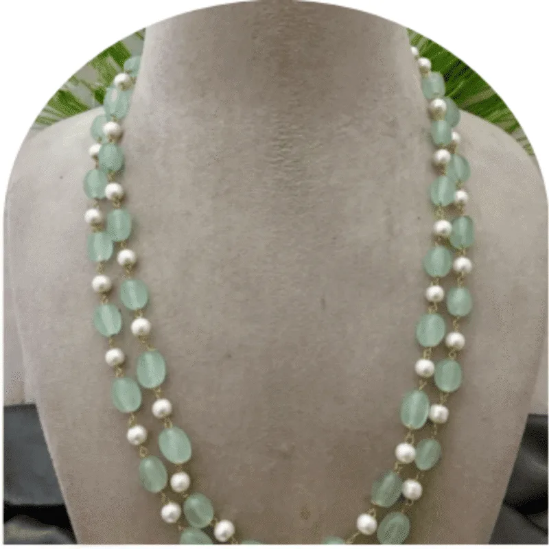 Design-20-A – White Pearl Necklace for Women | Fashion Jewellery for Festive Wear