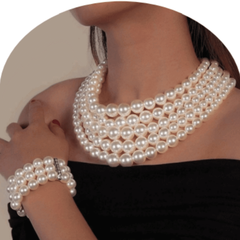 Design-23 – Multi Layer Pearl Necklace for Women | Ethnic Jewellery Look