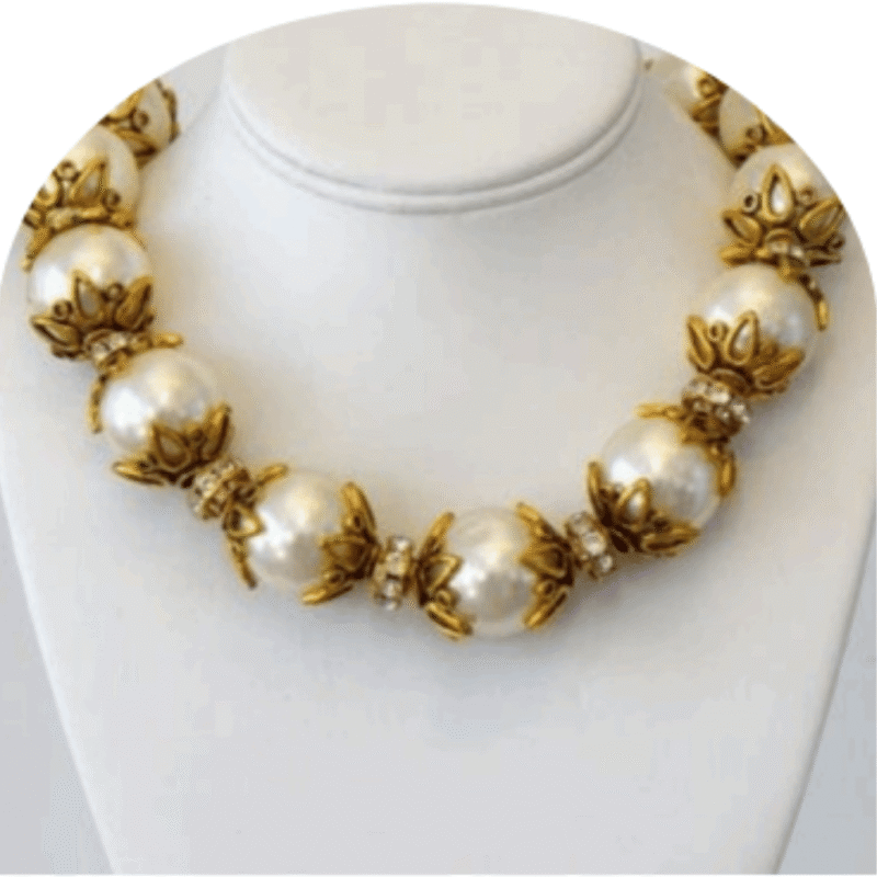 Design-27 – White Pearl Necklace for Women | Elegant Jewellery for All Occasions