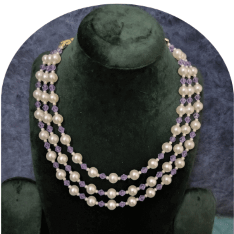 Design-33-A – White Pearl Necklace for Women | Fashion Jewellery Design