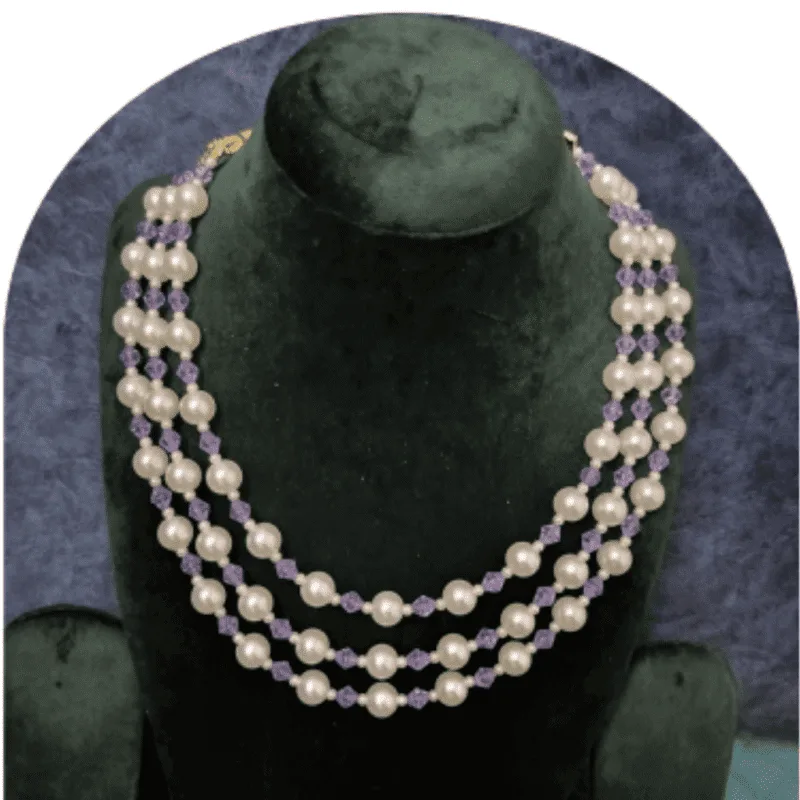 Design-33-A – White Pearl Necklace for Women | Fashion Jewellery Design