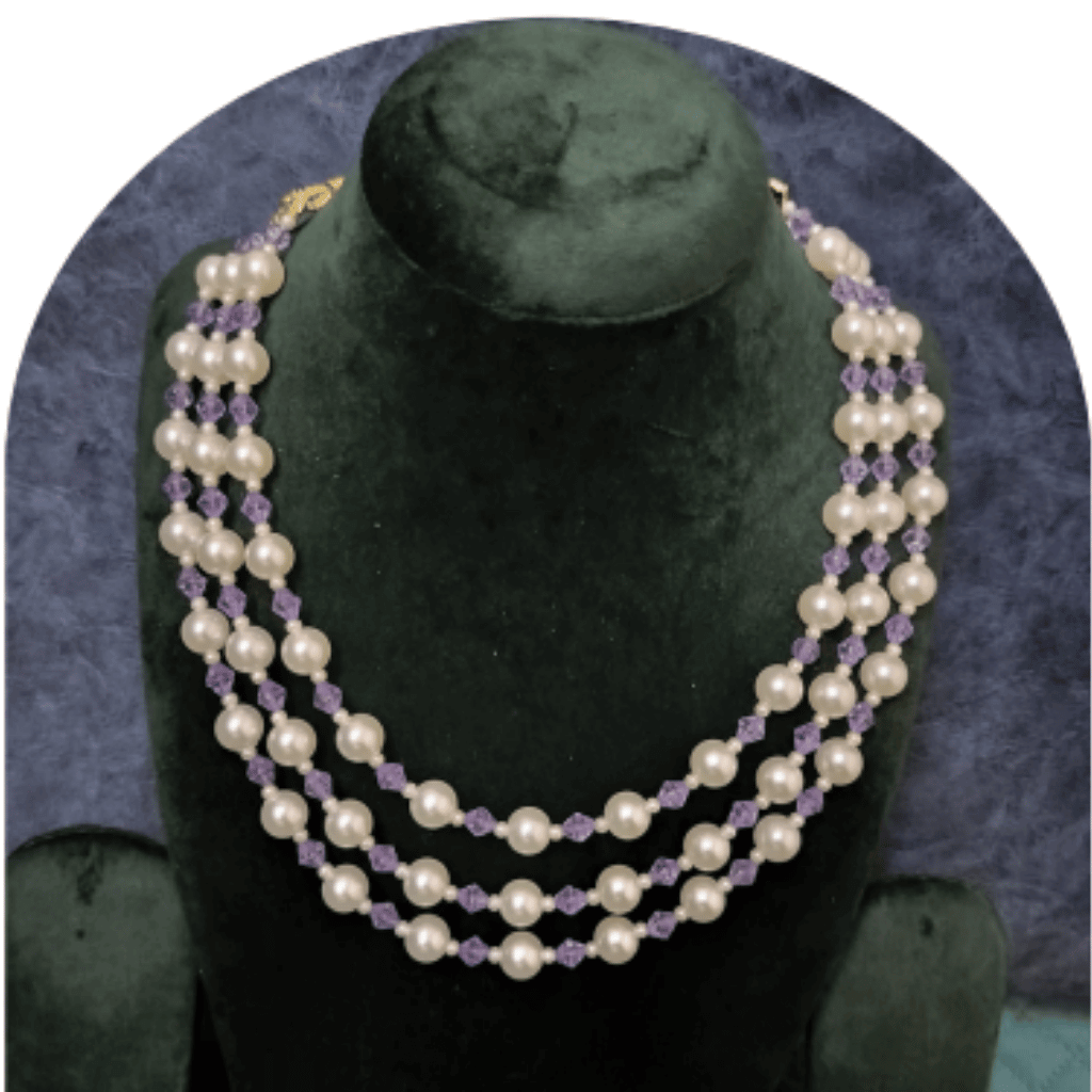 Design-33-A – White Pearl Necklace for Women | Fashion Jewellery Design