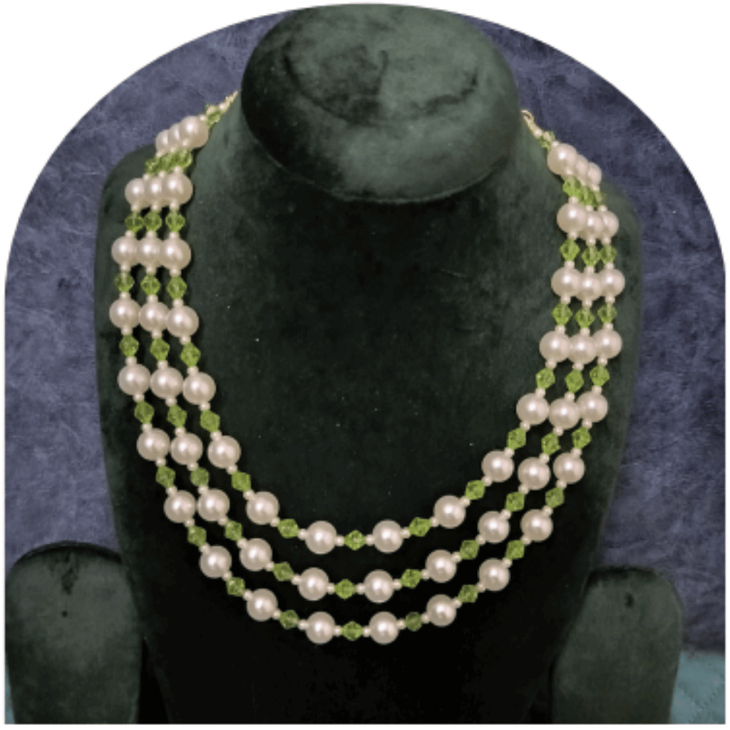 Design-33-B – Designer White Pearl Necklace for Women | Party Wear Jewellery