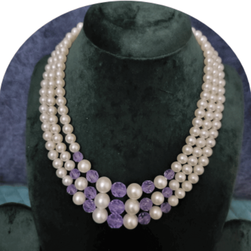 Design-34-A – Stylish Pearl Necklace for Women | Modern Elegant Jewellery