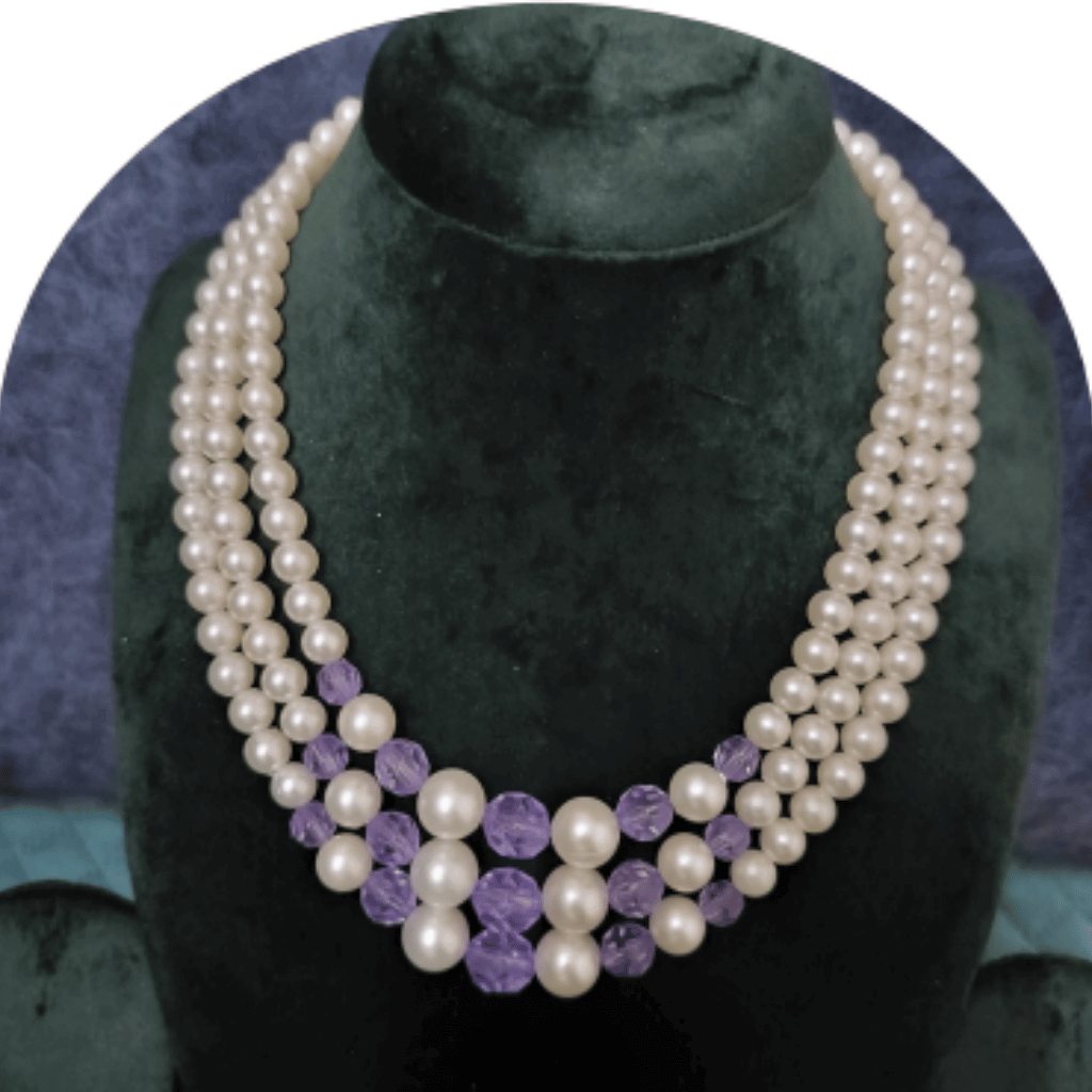 Design-34-A – Stylish Pearl Necklace for Women | Modern Elegant Jewellery