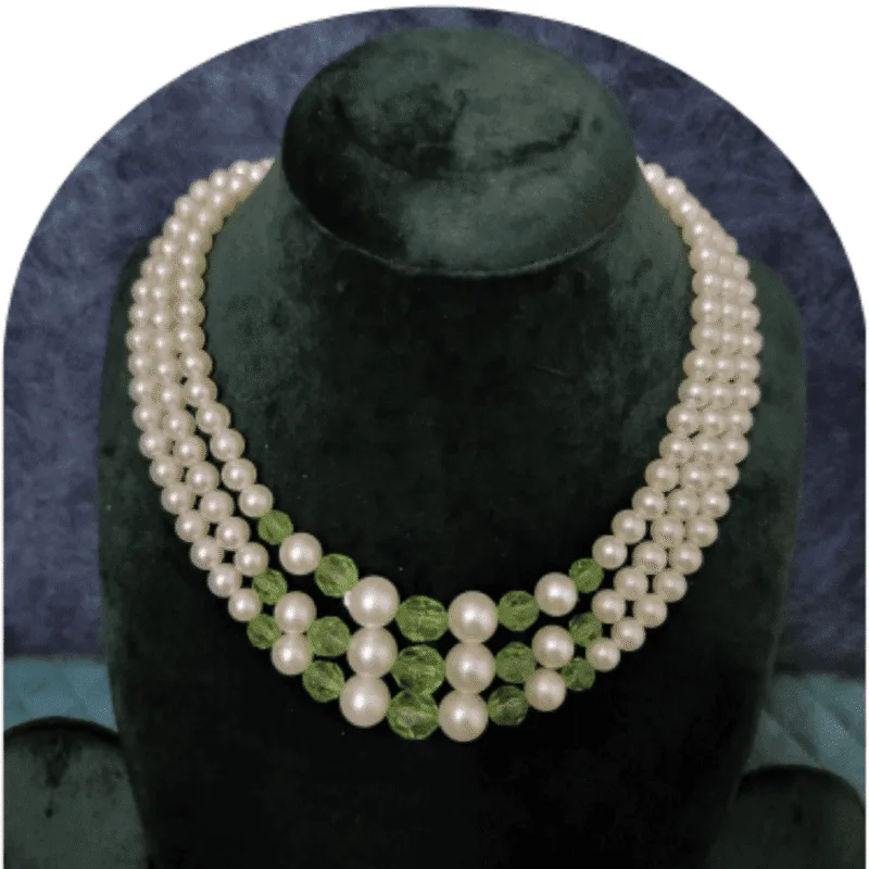 Design-34-B – Premium White Pearl Necklace for Women | Wedding Jewellery Look