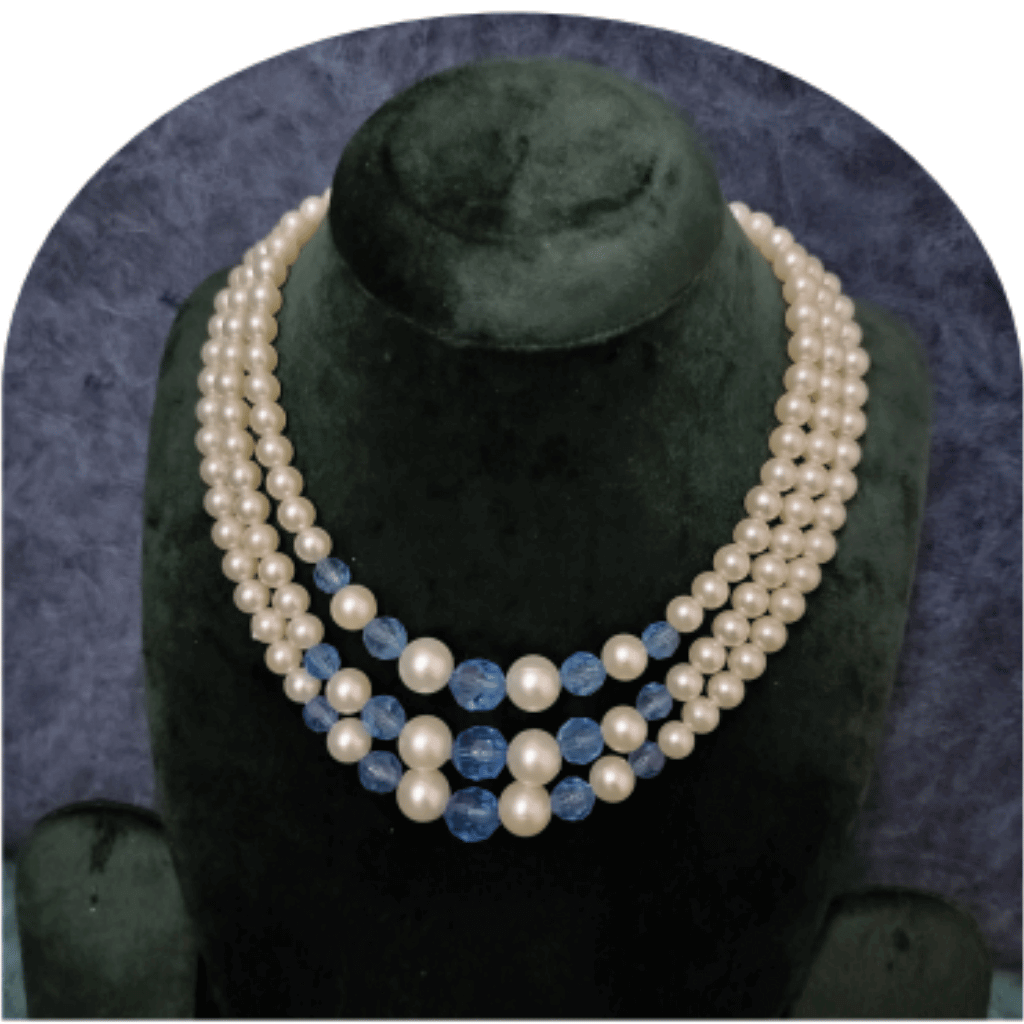 Design-34-C – Multi Layer Pearl Necklace for Women | Elegant Traditional Look