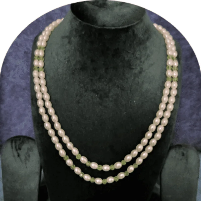 Design-35-B – Minimal White Pearl Necklace for Women | Simple Party Wear