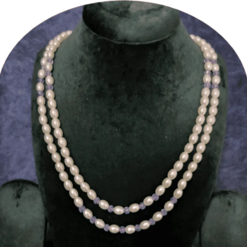 Design-35-D – Designer Pearl Necklace for Women | Premium White Pearl Look