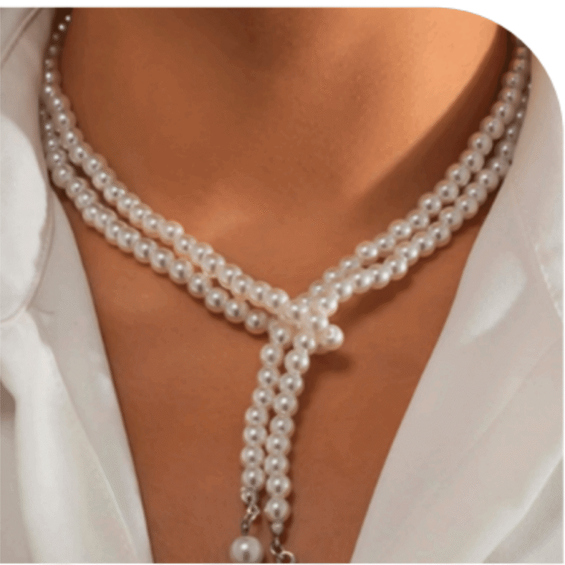 Design-40 – Minimal White Pearl Necklace for Women | Lightweight Jewellery