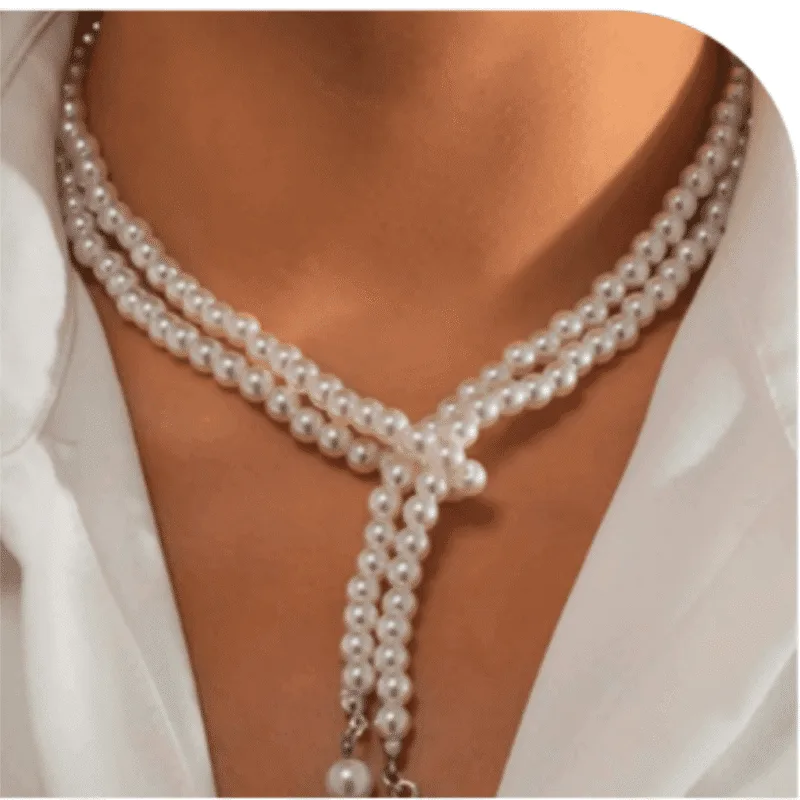 Design-40 – Minimal White Pearl Necklace for Women | Lightweight Jewellery