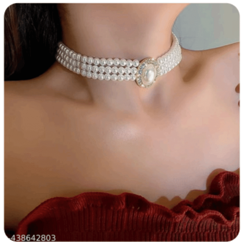 Design-41 – White Pearl Necklace for Women | Premium Fashion Jewellery