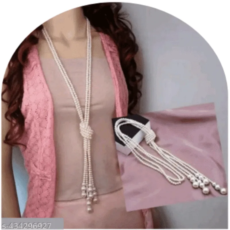 Design-42 – Designer White Pearl Necklace for Women | Elegant Traditional Look