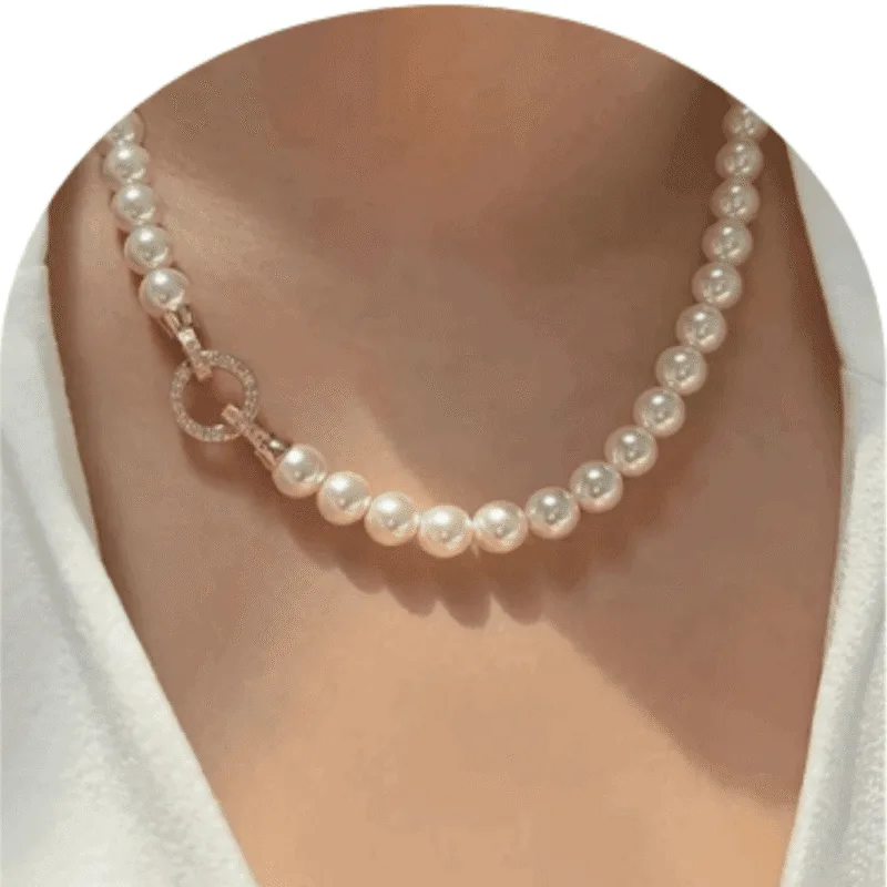 Design-46 – Premium White Pearl Necklace for Women | Wedding Function Jewellery
