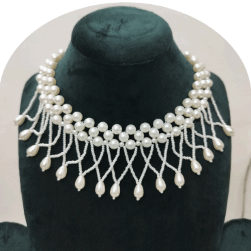 Design-51 – White Pearl Necklace for Women | Elegant & Classy Jewellery