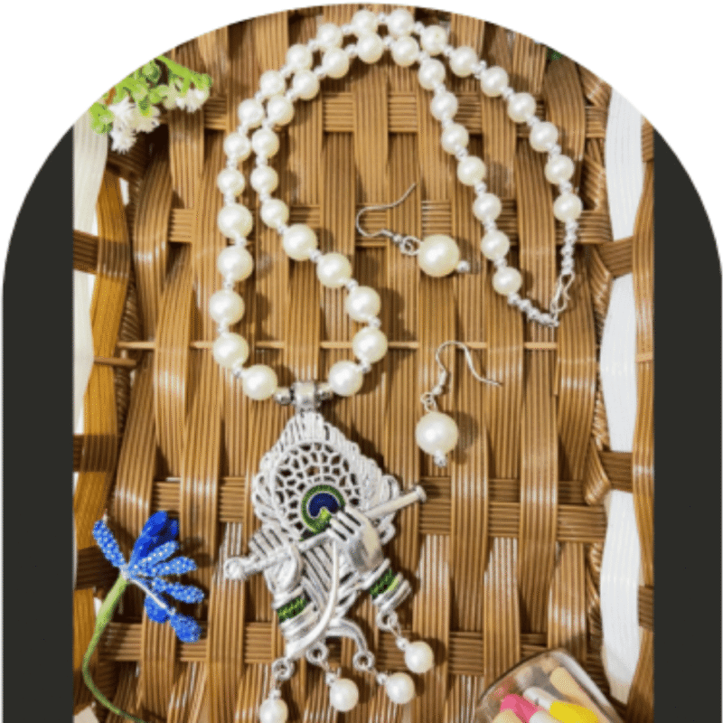 Design-54-A – Multi Strand Pearl Necklace for Women | Festive Party Jewellery