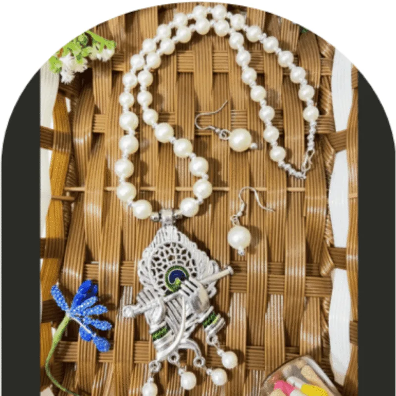 Design-54-A – Multi Strand Pearl Necklace for Women | Festive Party Jewellery