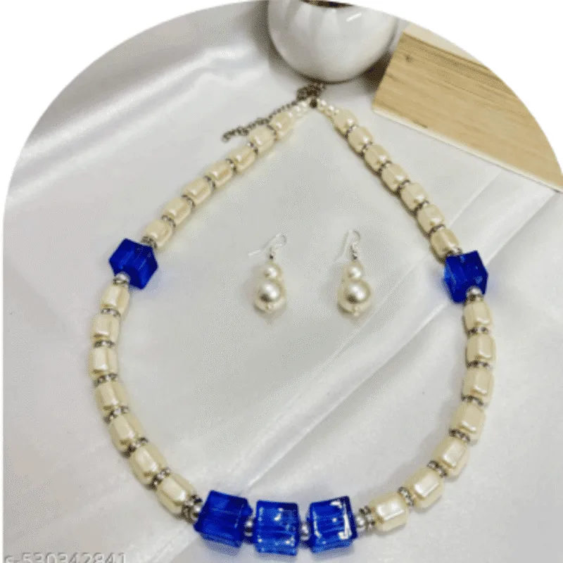 Design-56 – Minimal White Pearl Necklace for Women | Elegant Daily Wear