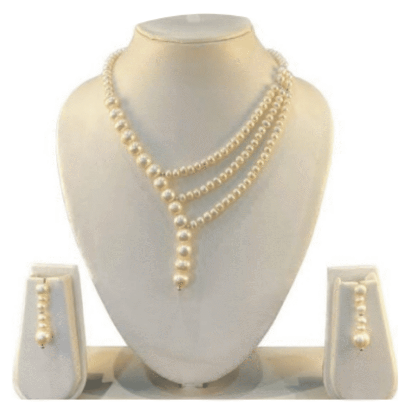 Design-57 – White Pearl Necklace for Women | Stylish & Elegant Jewellery