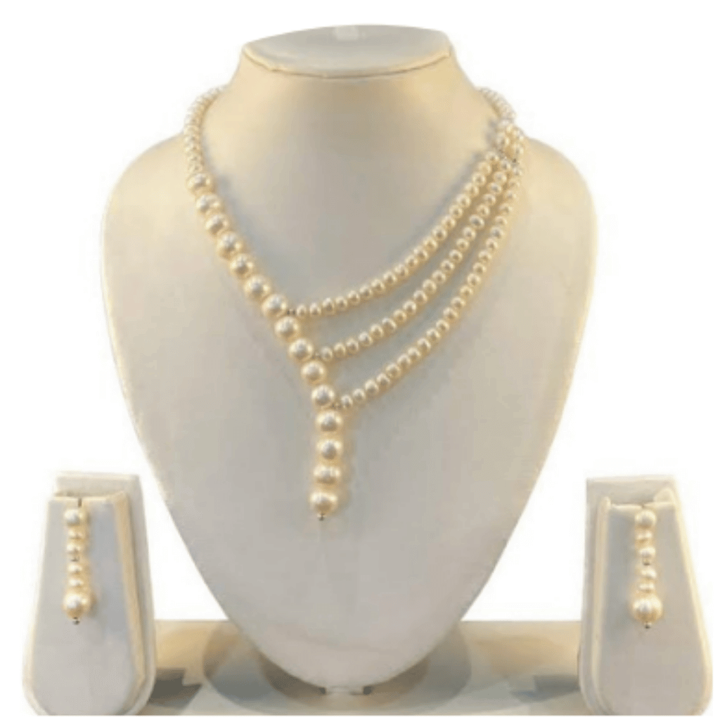 Design-57 – White Pearl Necklace for Women | Stylish & Elegant Jewellery