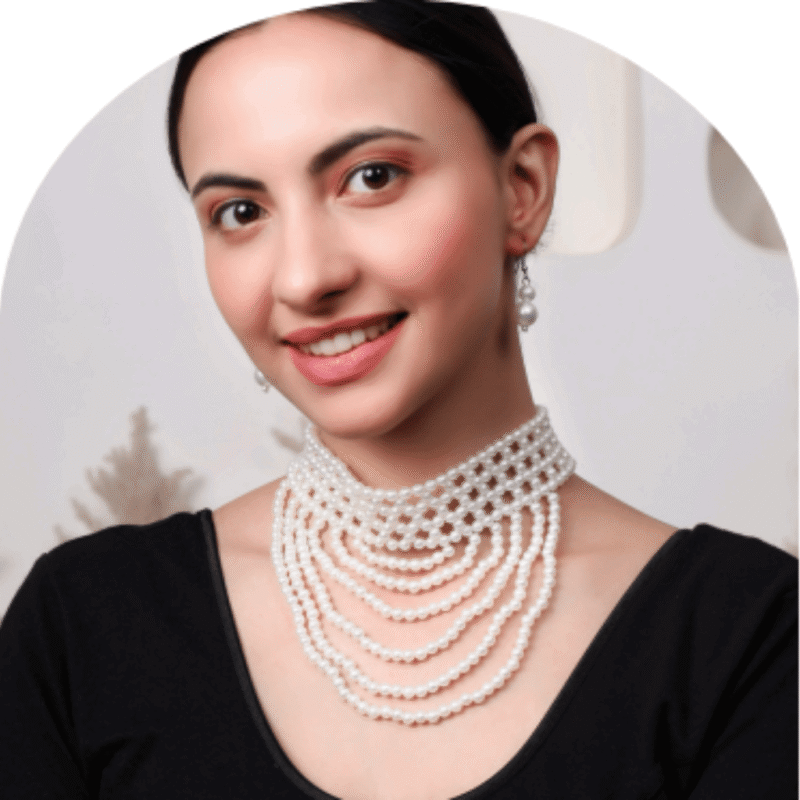 Design-73 – Trendy White Pearl Necklace for Women | Fashion Look