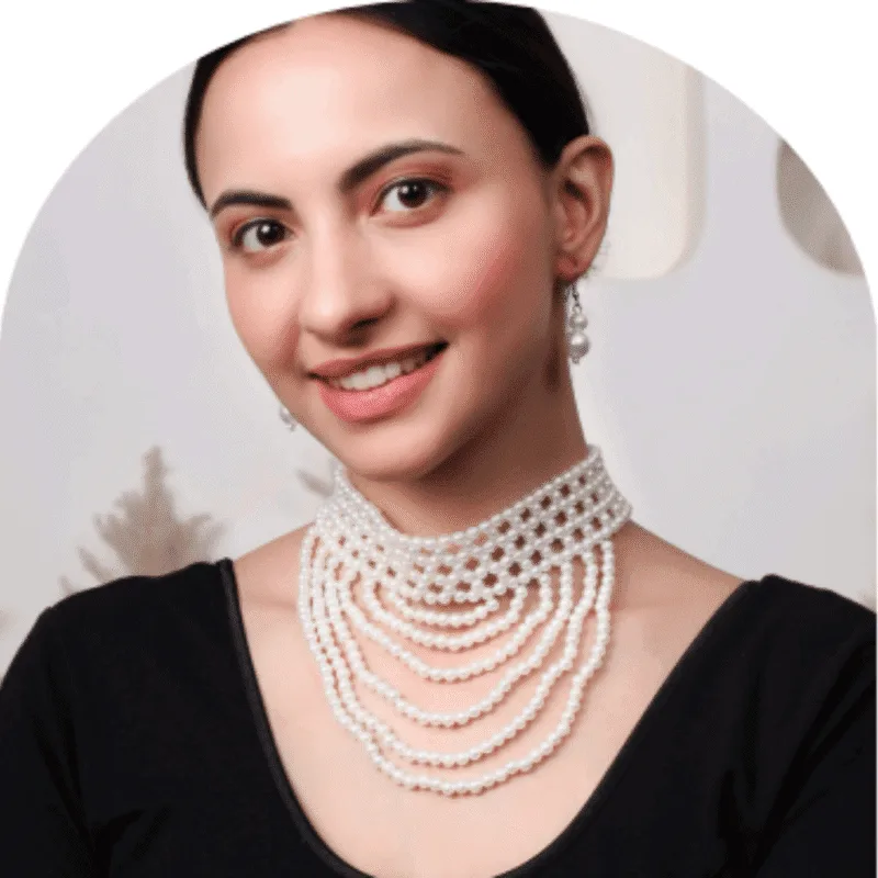 Design-73 – Trendy White Pearl Necklace for Women | Fashion Look