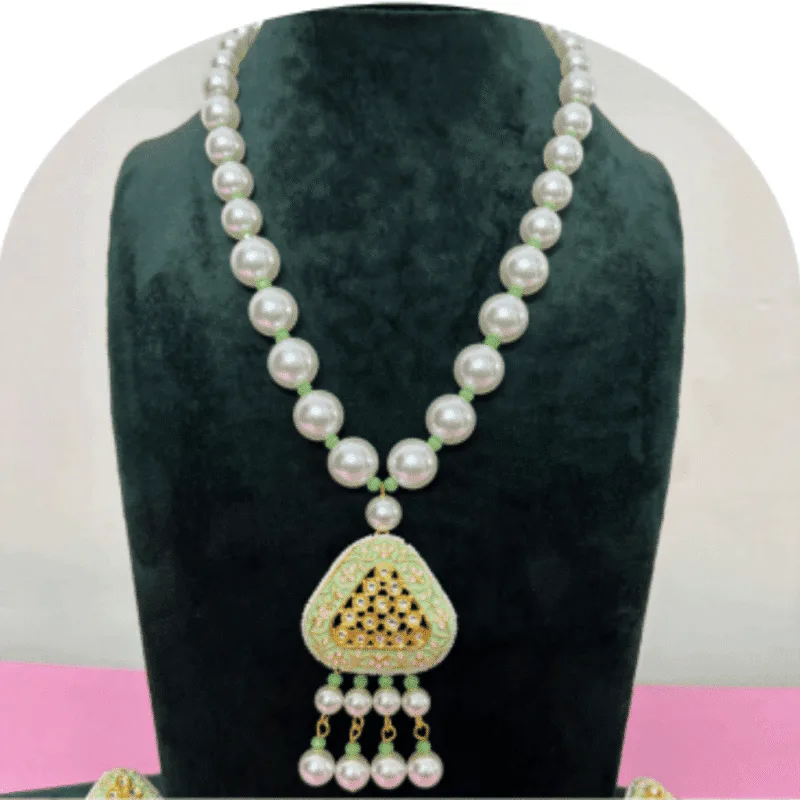 Design-77 – Classic White Pearl Necklace for Women | Timeless Design