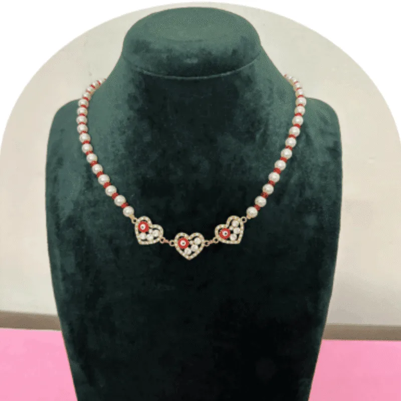 Design-79 – Stylish White Pearl Necklace for Women | Modern Look